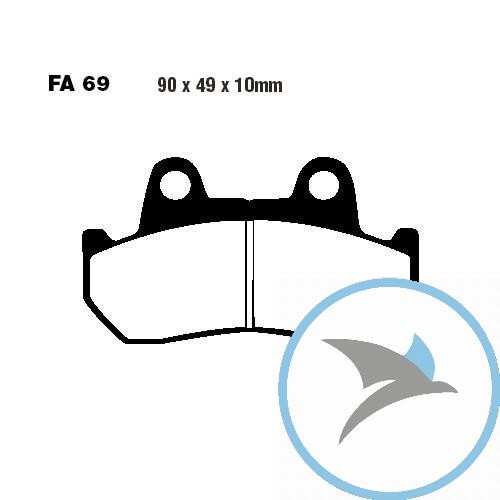 Bremsklotz Semi-Sinter V EBC - FA069V