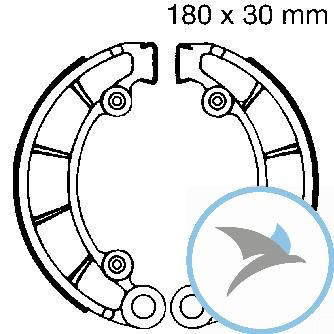 Bremsbacken ohne Feder EBC - H316