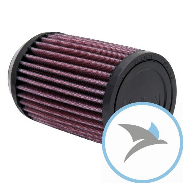 Rennluftfilter einzeln Universal K&N rund ZYLINDR 62MM GUMMIK - RU-0810