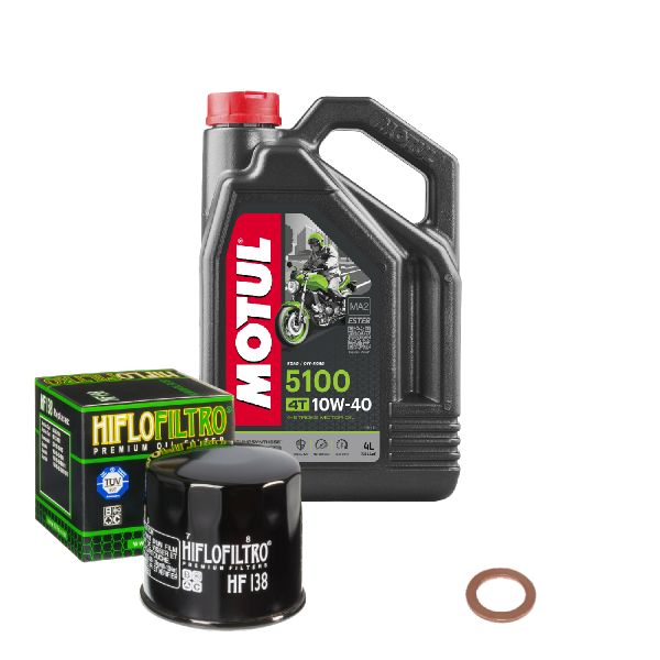 Suzuki GSR 600 Service Kit Ölwechsel Öl Motul 5100 10W40 Ölfilter
