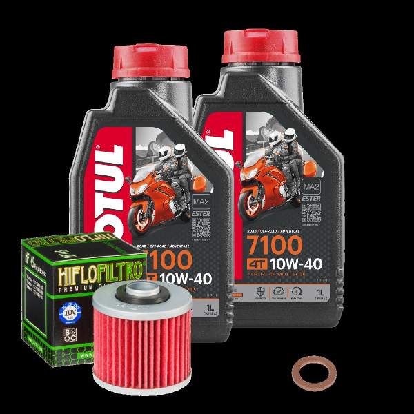 Yamaha TT 600 S Service Kit Ölwechsel Öl Motul 7100 10W40 Ölfilter