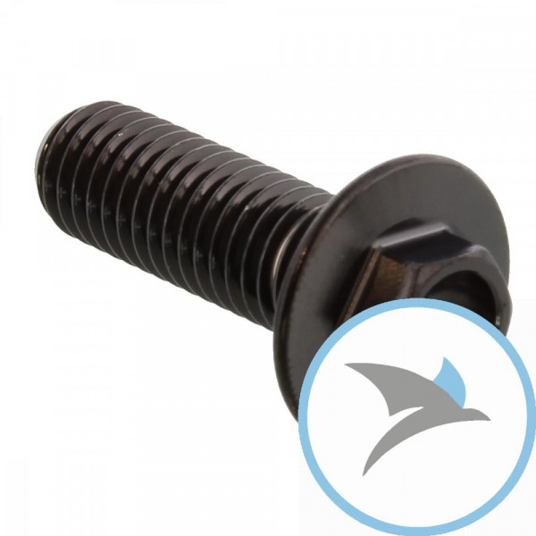 Schraube Bremsscheibe Pro Bolt M8X1.25 mm 25 mm Edelstahl V4A schwarz - SDISCYAMHXBK