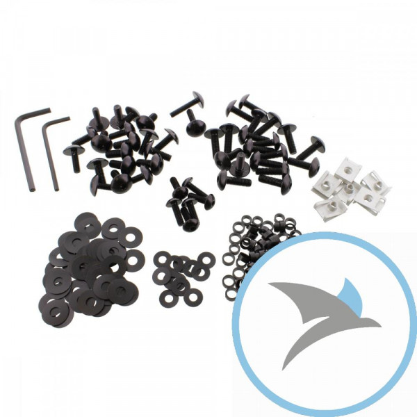 VERKLEID Schraube Satz Pro Bolt alu schwarz - FTR088BK