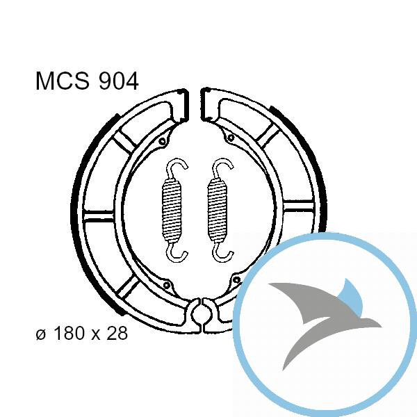Bremsbacken mit Feder TRW - MCS904