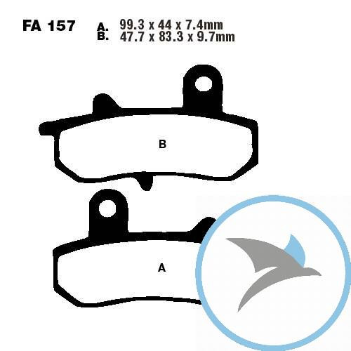 Bremsklotz Sinter R EBC - FA157R