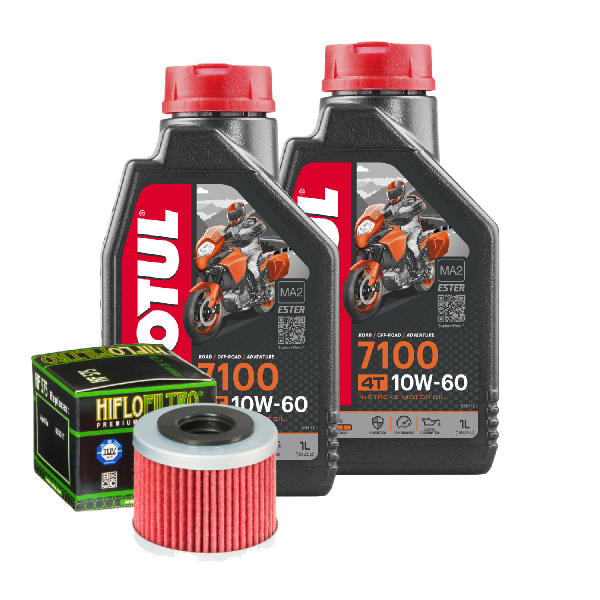 Aprilia MXV 450 Service Kit Ölwechsel Öl Motul 7100 10W60 Ölfilter