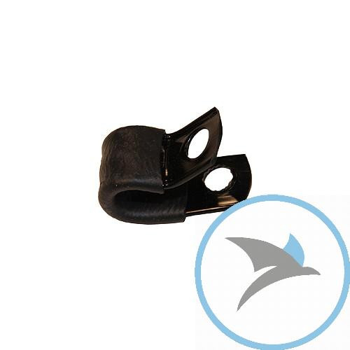 Kunststoff Halter M5 CN-08 schwarz gummiert