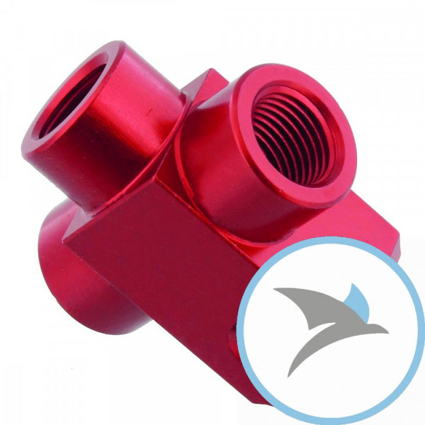 3-Wege Verteiler geschraubtTyp813 rot