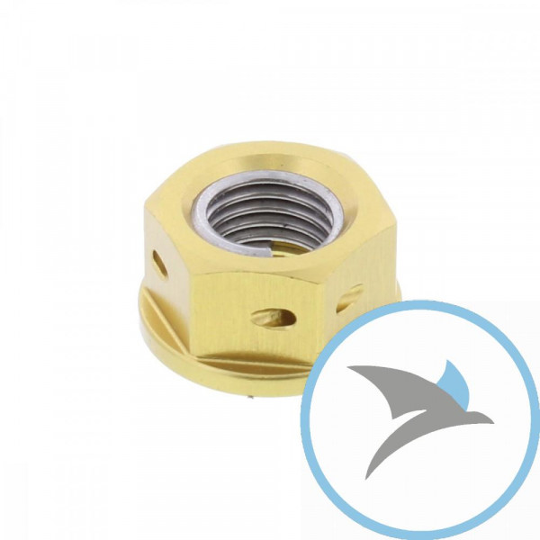 Mutter Kettenrad Pro Bolt M10 x 1.25 mm alu Racing gold - LSPN10DG