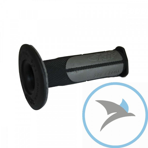 Griffgummi schwarz / grau D.22/25 mm. L.115MM geschlossen - PA079800NEGR