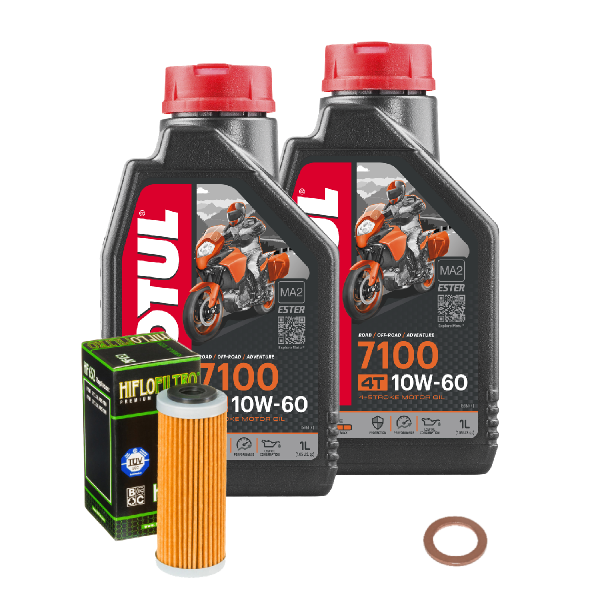 KTM Freeride 350 Service Kit Ölwechsel Öl Motul 7100 10W60 Ölfilter