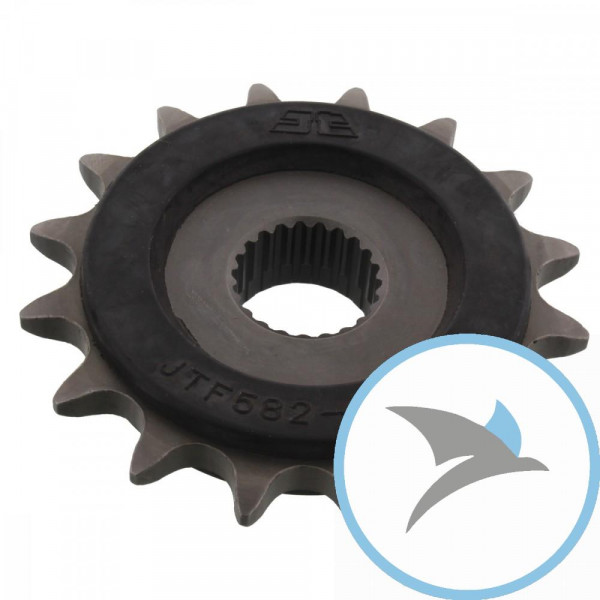 Ritzel 16Z Teilung 520 gummiert Innendurchmesser 21.3/23 - JTF582.16RB