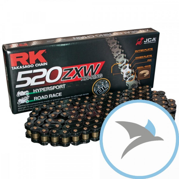 RK XW-Ringkette SW520ZXW/112 Kette offen mit Nietschloss