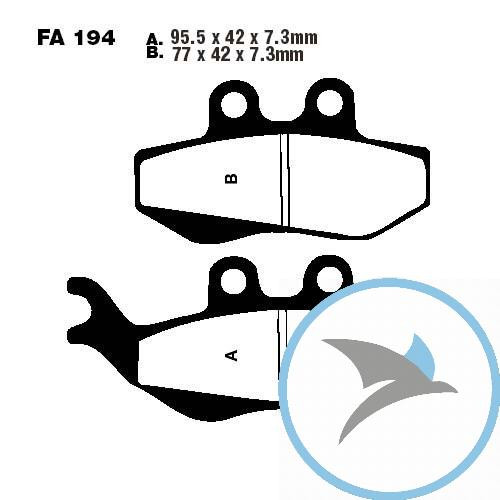 Bremsklotz Standard EBC oder 7378698 - FA194