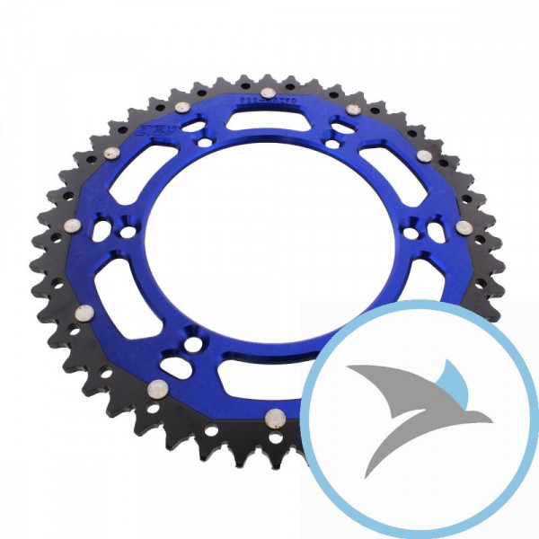 Kettenrad Dual 50Z Teilung 520 blauZF Innendurchmesser 136 Lochkreis 156