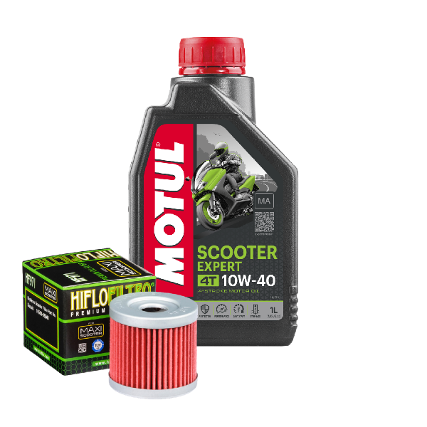 Suzuki AN 125 Service Kit Ölwechsel Öl Motul Scooter 10W40 MA Ölfilter