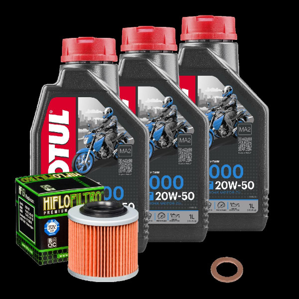 BMW F 650 650 Service Kit Ölwechsel Öl Motul 3000 20W50 Ölfilter