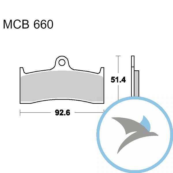 Bremsklotz Sinter vorne TRW oder 7322225 - MCB660SV