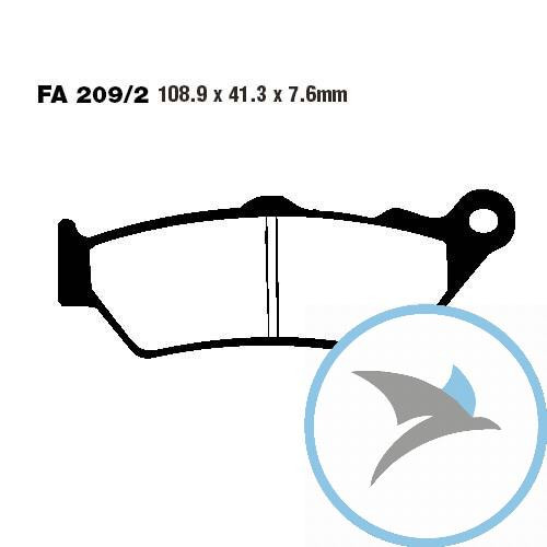 Bremsklotz Semi-Sinter V EBC - FA209/2V