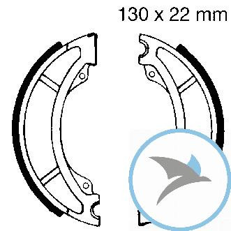 Bremsbacken mit Feder EBC - Y508
