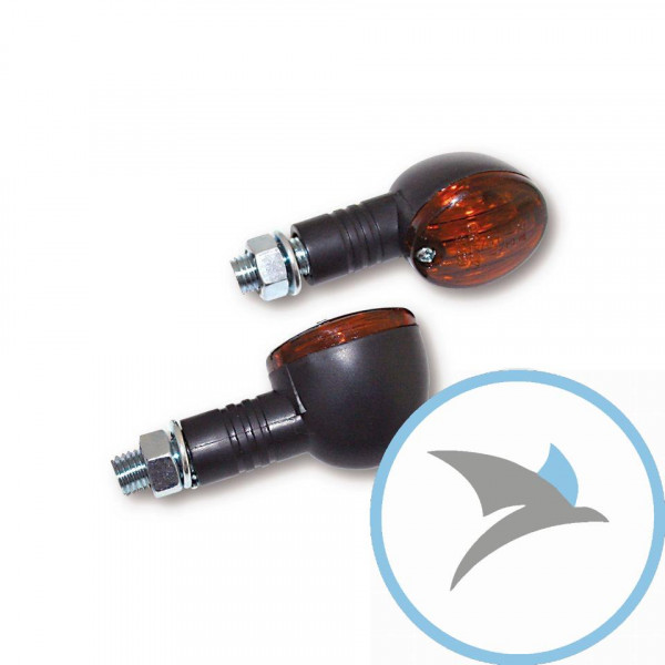 Blinkleuchte Micro für Shin Yo Rauchglas Gehäuse schwarz - 203-640