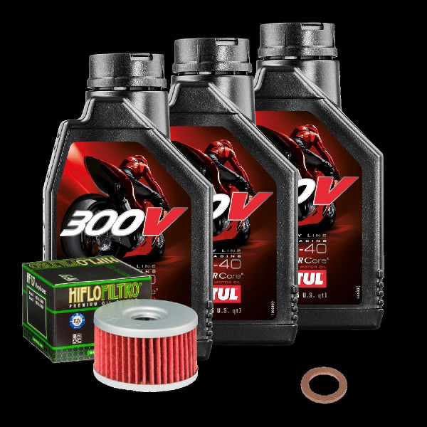 Suzuki DR 650 R Service Kit Ölwechsel Öl Motul 300V 10W40 Ölfilter