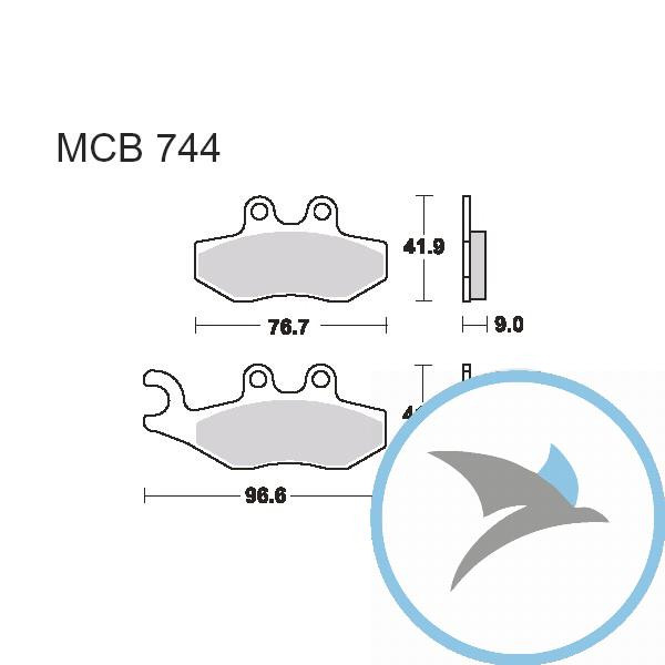 Bremsklotz Scooter TRW oder 7320823 - MCB744EC