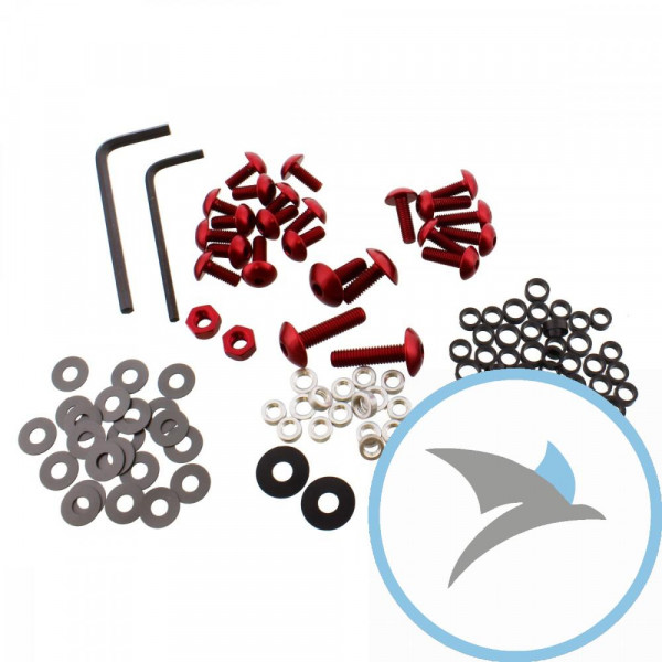 VERKLEID Schraube Satz Pro Bolt alu rot - FOAP16R