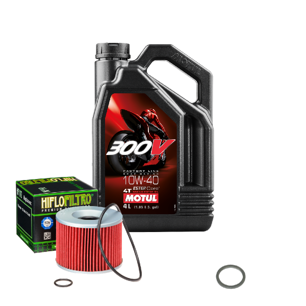 Triumph Daytona 750 Service Kit Ölwechsel Öl Motul 300V 10W40 Ölfilter
