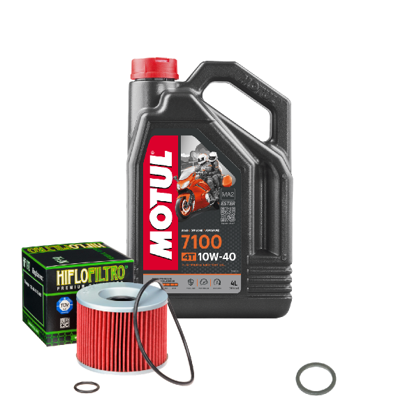 Triumph Adventurer 900 Service Kit Ölwechsel Öl Motul 7100 10W40 Ölfilter