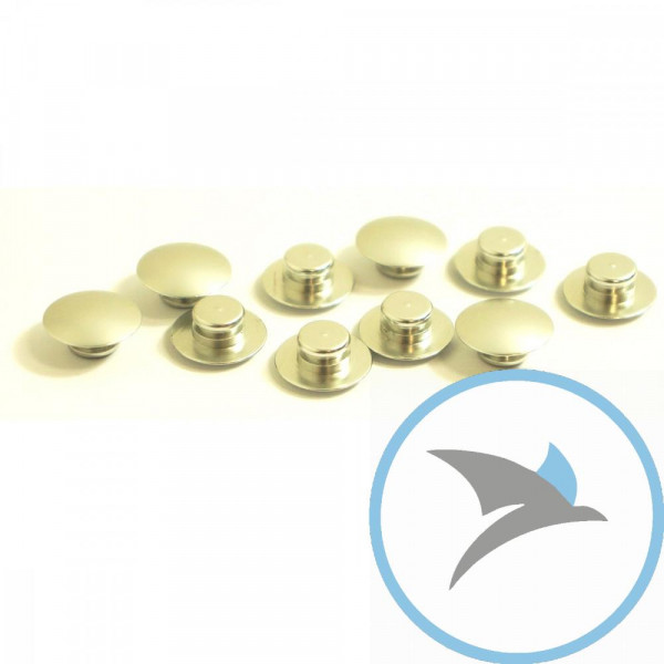 Kappen Schraube Satz Pro Bolt M10 alu silber - BUT10-10S