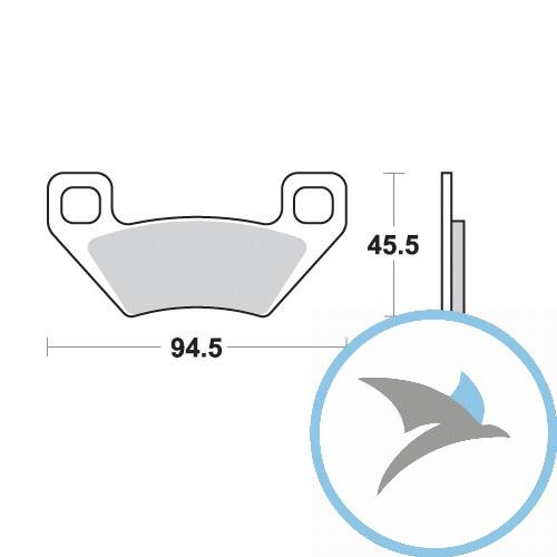 Bremsklotz Sinter SI TRW oder 7322100 - MCB773SI