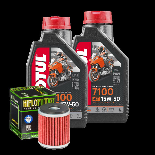 Yamaha WR 250 F Service Kit Ölwechsel Öl Motul 7100 15W50 Ölfilter