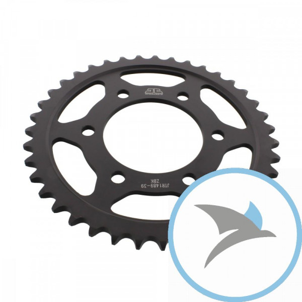 Kettenrad 39Z Teilung 525 schwarz Innendurchmesser 080 Lochkreis 104 - JTR1489.39ZBK