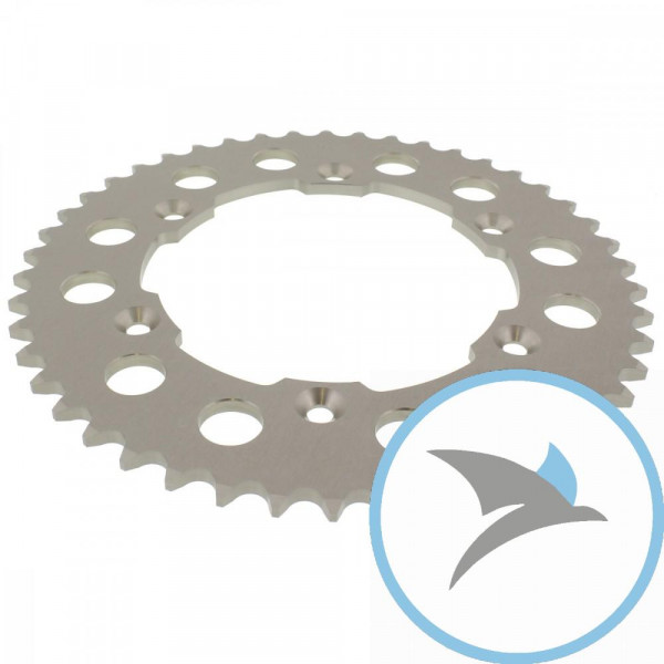 Alu-Kettenrad 46Z Teilung 520 silber Esjot Innendurchmesser 130 Lochkreis 152