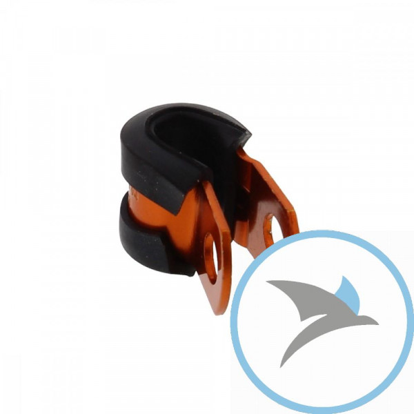 Halter Bremsschlauch Pro Bolt 6 mm alu orange - PCLIP11O