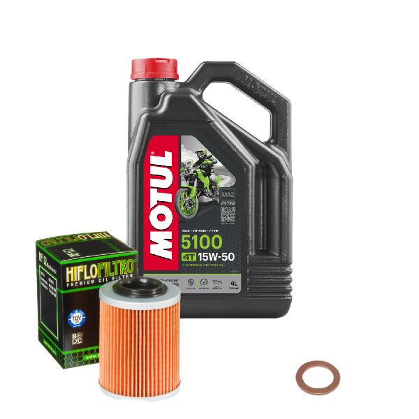 Aprilia RSV 1000 R Factory Service Kit Ölwechsel Öl Motul 5100 15W50 Ölfilter