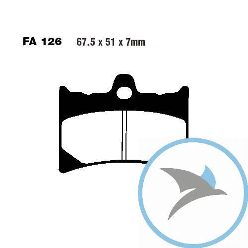 Bremsklotz Standard EBC oder 7872112 - FA126