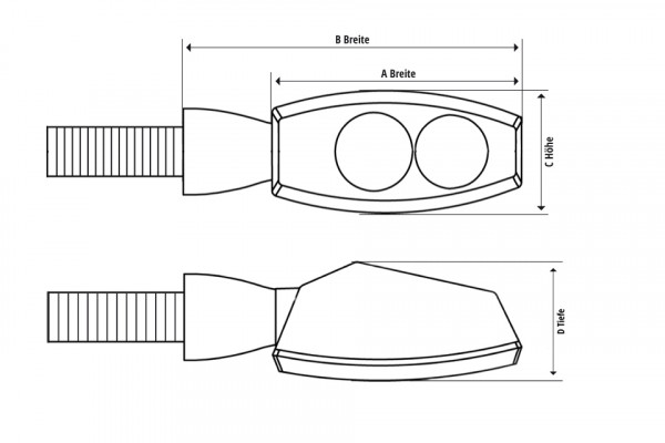 SHIN YO LED Rück-, Bremslicht, Blinker KITE