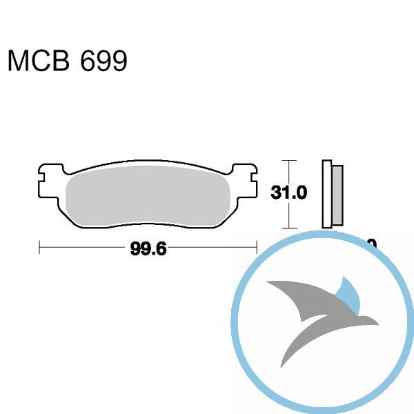 Bremsklotz Standard TRW oder 7321680 - MCB699