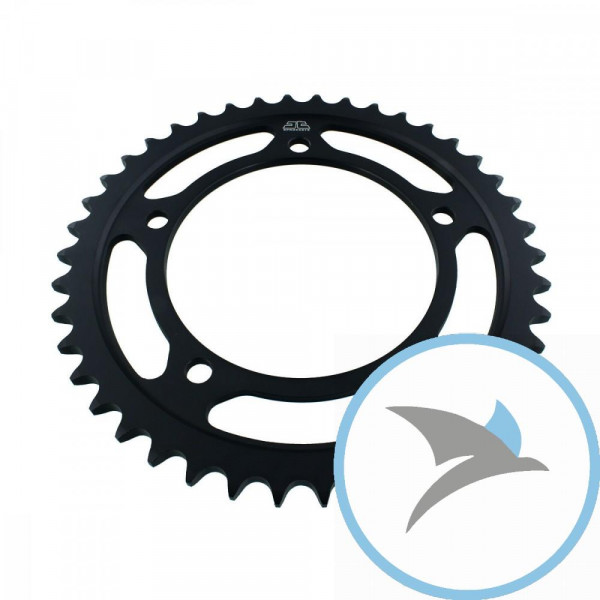 Kettenrad 42Z Teilung 525 schwarz Innendurchmesser 120 Lochkreis 140 - JTR1792.42ZBK