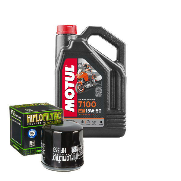 Benelli TNT 1130 Sport Service Kit Ölwechsel Öl Motul 7100 15W50 Ölfilter