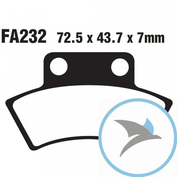 Bremsklotz Sinter R EBC - FA232R