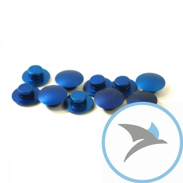 Kappen Schraube Satz Pro Bolt M8 alu blau - BUT8-10B