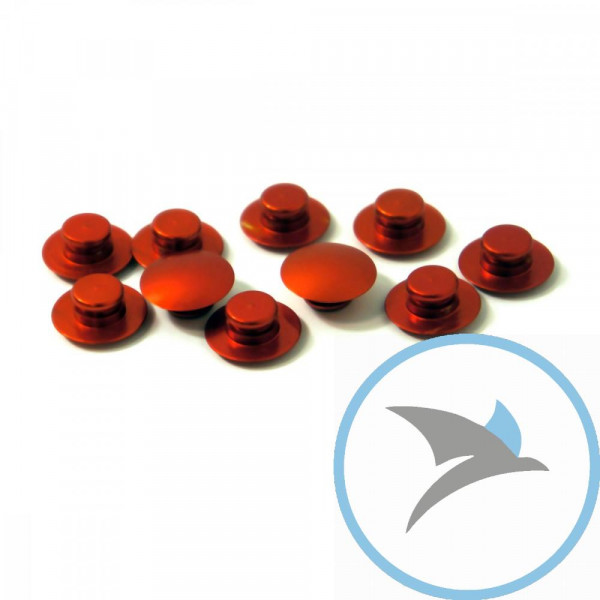 Kappen Schraube Satz Pro Bolt M8 alu orange - BUT8-10O