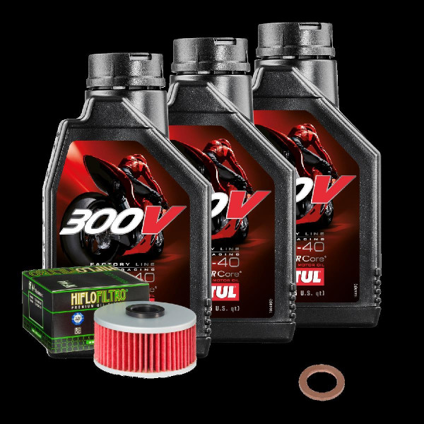 Yamaha FZR 600 H Genesis Service Kit Ölwechsel Öl Motul 300V 10W40 Ölfilter