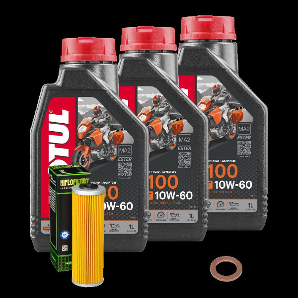 KTM Adventure 990 LC8 ABS Service Kit Ölwechsel Öl Motul 7100 10W60 Ölfilter