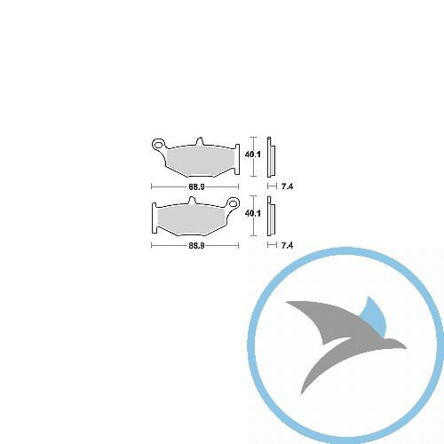 Bremsklotz Sinter hinten TRW oder 7322191 - MCB783SH