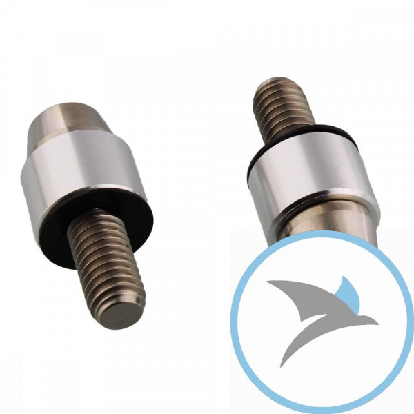 Schleifer Fussraste Pro Bolt M6 Titan silber - TISPARK6S
