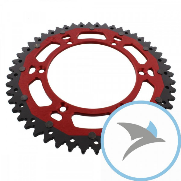 Kettenrad Dual 50Z Teilung 520 rotZF Innendurchmesser 136 Lochkreis 156